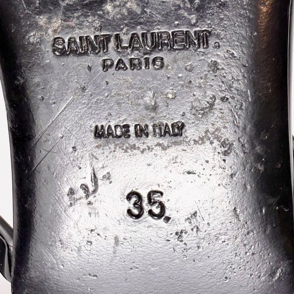 Saint Laurent Cassandra Logo Slingback Sandal - Women’s 5 - Picture 7 of 8